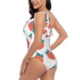thumbnail image 4 of Goofa Strawberries Pattern Women's One Piece Swimsuits Tummy Control Bathing Suits Asymmetric One Shoulder Swimwear-Large, 4 of 6