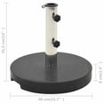 thumbnail image 2 of vidaXL 44lb Round Umbrella Base with Handles, Granite Plate, Stainless Steel Pipe, Ø15.7"x14" Black, 2 of 7