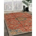 thumbnail image 2 of Ahgly Company Indoor Rectangle Traditional Orange Brown Medallion Area Rugs, 7' x 10', 2 of 6