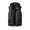 Black, variant on Men Cotton Vest with Removable Hood Drawstring Decoration Sleeveless Waistcoat Solid Color Zipper Placket Vest Coat