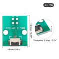 thumbnail image 2 of Uxcell FPC FFC PCB Converter Board 4P 0.5mm on Socket Side, Back 1.0mm, to DIP 2.54mm 3D Printer Camera  4pcs, 2 of 5