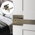 thumbnail image 5 of Aluminum Alloy Door Handle Square Door Lock Set With Key Door Knob For 35-45mm Internal Wooden Doors Furniture Hardware Fittings, 5 of 6