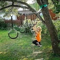 thumbnail image 3 of Colorful Swing Gymnastic Rings - 4 Pack Outdoor Backyard Play Sets & Playground Equipment For Ninja Course, 3 of 4