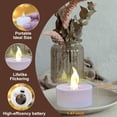 thumbnail image 2 of Velas LED tipo tealight Jialine, paquete de 24, con control remoto y temporizador, luz cálida, 2 of 6