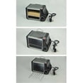 thumbnail image 3 of Black mini electric oven with various specifications. The small oven for student accommodation is very small and easy., 3 of 5