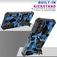 thumbnail image 6 of Samsung Galaxy A54 5G Camo Case with Kickstand,Rugged Outdoor Military Grade Heavy Duty Shockproof Cover with Car Mount Holder Phone Case for Galaxy A54 5G 6.4'' Camouflage -Blue, 6 of 9