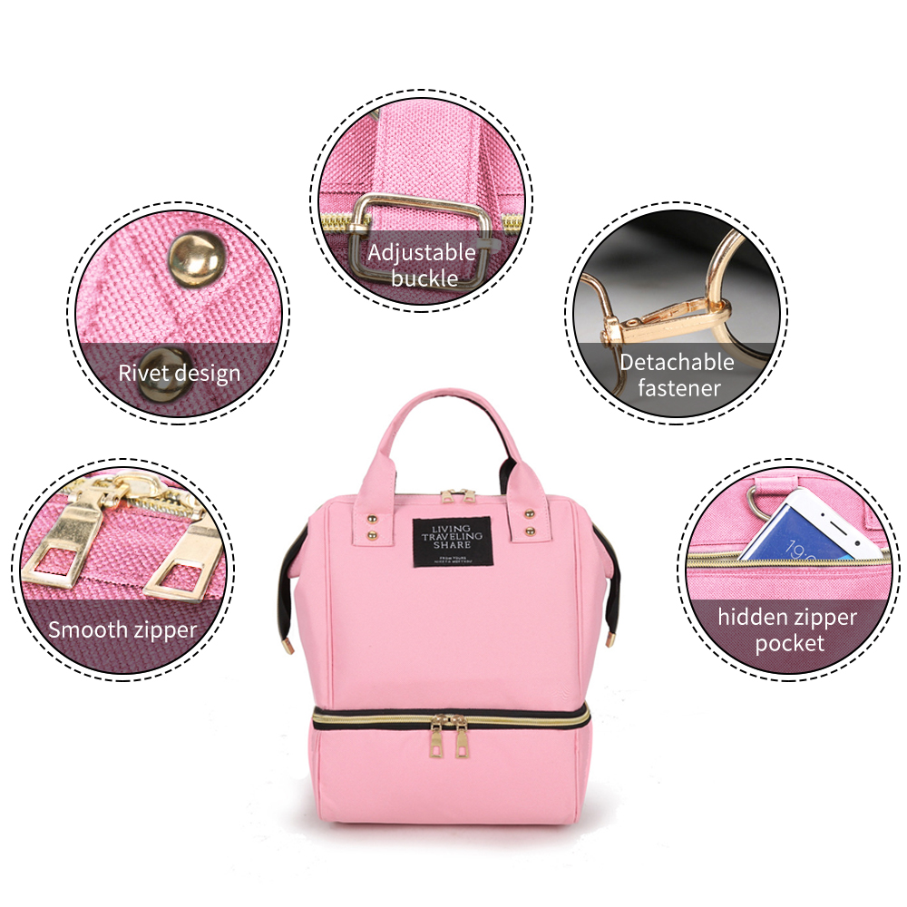 Baby Diaper Tote Bag Mommy Backpack Bag Multifunctional Breast Milk Bag Travel Organizer Baby Care