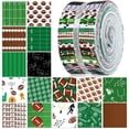 thumbnail image 1 of Rollo de Tela Ganeen 100 Piezas para Patchwork con Diseño de Fútbol 6.5x51 cm, 1 of 6