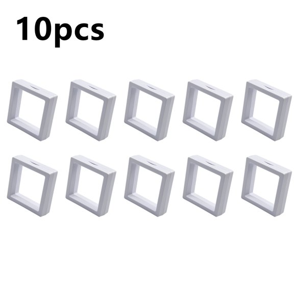 Bgsha Cadre de Pièce Décoration 70*70mm Support d'Affichage Flottant en Plastique 3D