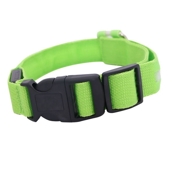 jovati Pet Camouflage Style Glow Light Pattern Collar Buckle Adjustable Safety Collar