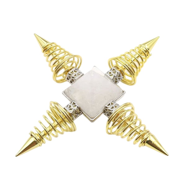 Toystoory Colgante masculino primavera cono energía joyería piedra encanto collar hacer boda decoración accesorio Decoración del hogar Cristal blanco Toystoory HA077147-03