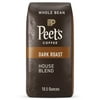 Peet's Coffee House Blend, Dark Roast Whole Bean Coffee, 10.5 oz Bag