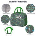 thumbnail image 4 of Womens DarkGray Cartoon Crocodiles Pattern Lunch Box for Work,Insulated Lunch Bag for Women,Loncheras Para Mujer,Leakproof Adult Lunch Bag for Work,Beach,Travel,Picnic,Camping, 4 of 7