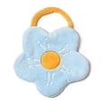 thumbnail image 1 of Toalla De Doble Capa De Lana De Coral Forma De Flor Fuerte Capacidad De Absorción Suave Toalla De Mano Colgante Azul Claro, 1 of 5
