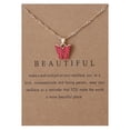 thumbnail image 4 of Collier Papillon Doux Collier Chaîne de Clavicule en Acrylique Couleur, 4 of 9