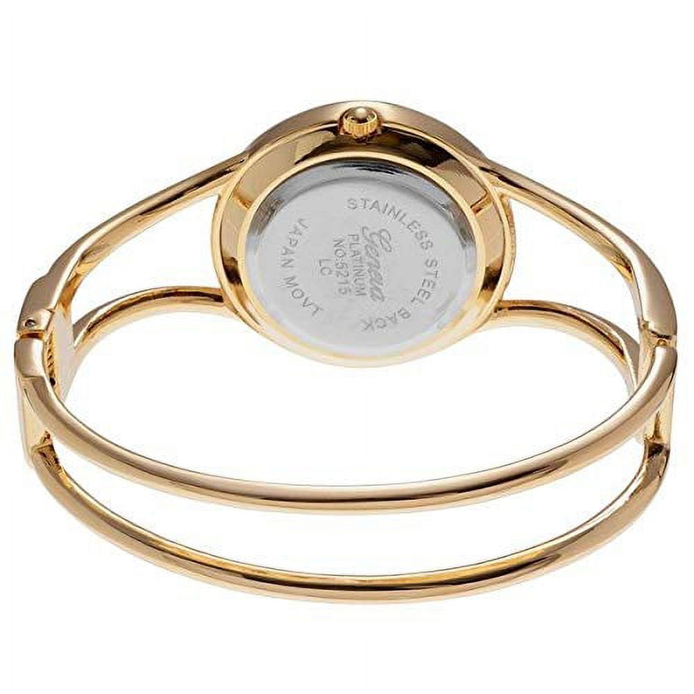 Ladies 32mm Round Elegant Metal Bangle Cuff Fashion Watch QRTZ