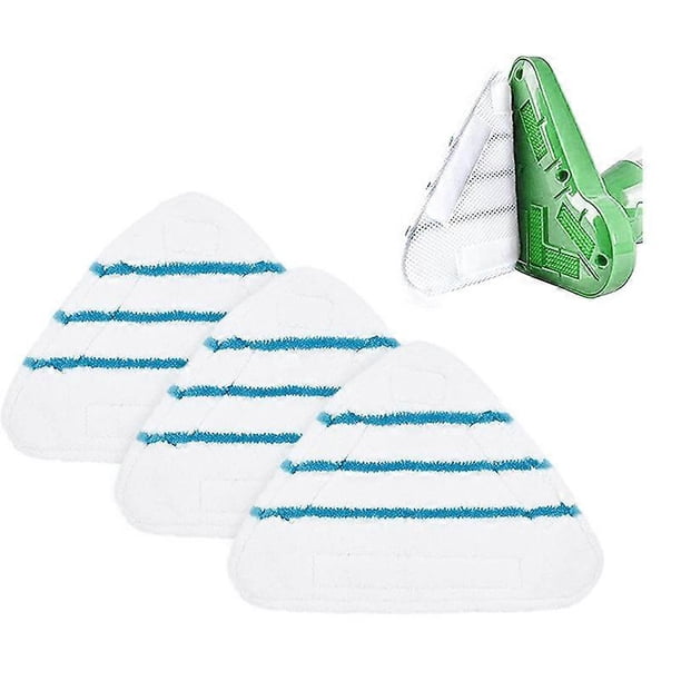 Almohadillas de repuesto para mopas de limpiador a vapor H20, 3 piezas de paños de microfibra, mopa con pulverizador caliente, almohadilla triangular para mopa