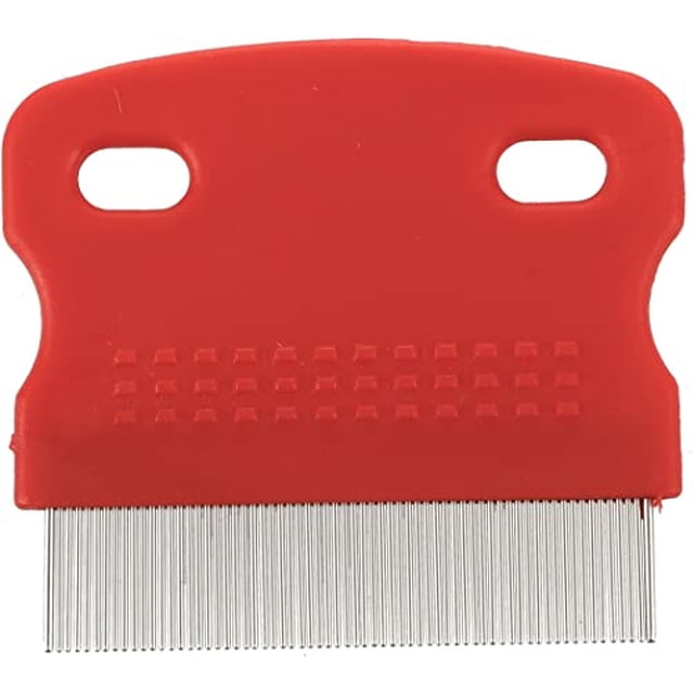 Peine de dientes finos para limpiar pulgas, cepillo para perros y gatos, aguja de acero inoxidable, rejilla dentada para eliminar pulgas, peine para perros y mascotas.