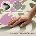 thumbnail image 6 of ODIKA 4'x6' Pink Olive Tulip Abstract Design Washable Area Rug Modern Floral Pattern with Organic Shapes for Bedroom, Reading Nook, Pet Friendly & Non-Shedding, 6 of 7