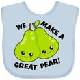 thumbnail image 3 of Inktastic We Make a Great Pear Valentine Girls Baby Bib, 3 of 4