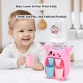 thumbnail image 5 of 1 pieza de juguete de simulación de cocina rosa para niños, juego de rol para niños, mini dispensador de agua de dos cabezales, 5 of 5