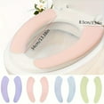 thumbnail image 5 of 4 Pairs Bathroom Warmer Toilet  Pads Washable and Reusable Toilet Seat Cushion Pad Warmer Cover Upgraded Cushion for Winter Bathroom, 5 of 8