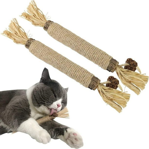 Palitos de hierba gatera Apuakthei para gatos, juguetes masticables para gatos Matatabi, palitos para gatos