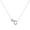 Silver C, variant on Couple Necklace Letter Shape Unisex Alloy Stainless Men Pendant for Gift