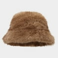 thumbnail image 6 of Thicken Furry Bear Hat for Women Winter Skiing Cycling Oversized Ushanka Headwear with Ear Flaps, 6 of 8