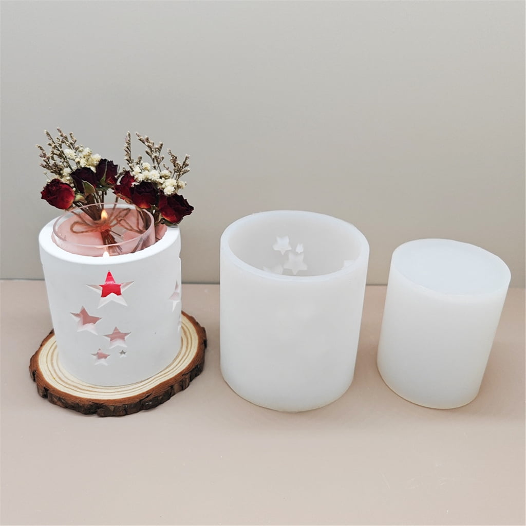 AOOOWER Silicone Resin Mold for Creating Decorative Candle Holders and Storage Containers