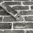 thumbnail image 2 of (2 pack) UMIGGEE Dark Grey Brick Wallpaper 17.5"x118" Textured Wallpaper Self Adhesive Wallpaper Industrial Style Wall Paper Removable Home Decorative DIY Wall Covering Old Furniture Renovation, 2 of 9