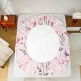 thumbnail image 5 of Homewish Teens Floral Butterflies 4pcs Bed Sheets,Flowers Blossom King Sheets,Exotic Style Super Cozy Sheet Set,Breathable Home Decor, 5 of 7