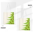 thumbnail image 3 of YFYANG Reusable Cotton Canvas Tote Shopping Bag, Green Christmas Tree Decoration Washable Portable Grocery Bag for Daily Travel, 3 of 8