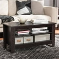 thumbnail image 2 of Bowery Hill Contemporary Coffee Table in Wenge Brown, 2 of 6