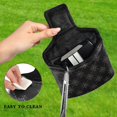thumbnail image 4 of Haosy Gold Letter with White Ornament Golf Mallet Putter Cover Strong Magnetic Leather Golf Club Headcover Closure, 4 of 7