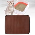 thumbnail image 4 of DOLITY Honeycomb Cat Litter Mat Washable Non-Slip Waterproof Base Box brown brown 55x75cm, 4 of 9