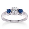 Wg Ks Sapphire Diamond Ring - Allure
