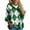 A-Green1109, variant on Womens Argyle Hooded Drawstring Knit Sweater Casual Fall Everyday Soft Pullover Hoodies