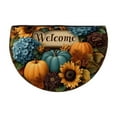 thumbnail image 2 of Horivan Thanksgiving Semicircle Doormat Non Slip Absorbent Waterproof Entrance Carpet for Kitchen Bathroom Floor Decor, 2 of 6