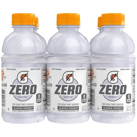 Gatorade Zero Sugar Thirst Quencher Glacier Cherry 12 Fl Oz, 6 Count
