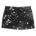 thumbnail image 4 of YONGHS Girls Ballet Dance Shorts Sports Yoga Athletic Gymnastics Booty Shorts Tumbling Bottoms Starry Black 15-16, 4 of 5