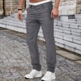 thumbnail image 2 of Vedolay Sweatpants for Men Comfy Slacks Loose Cargo Pants 2023 Dark Gray,XL/33, 2 of 3