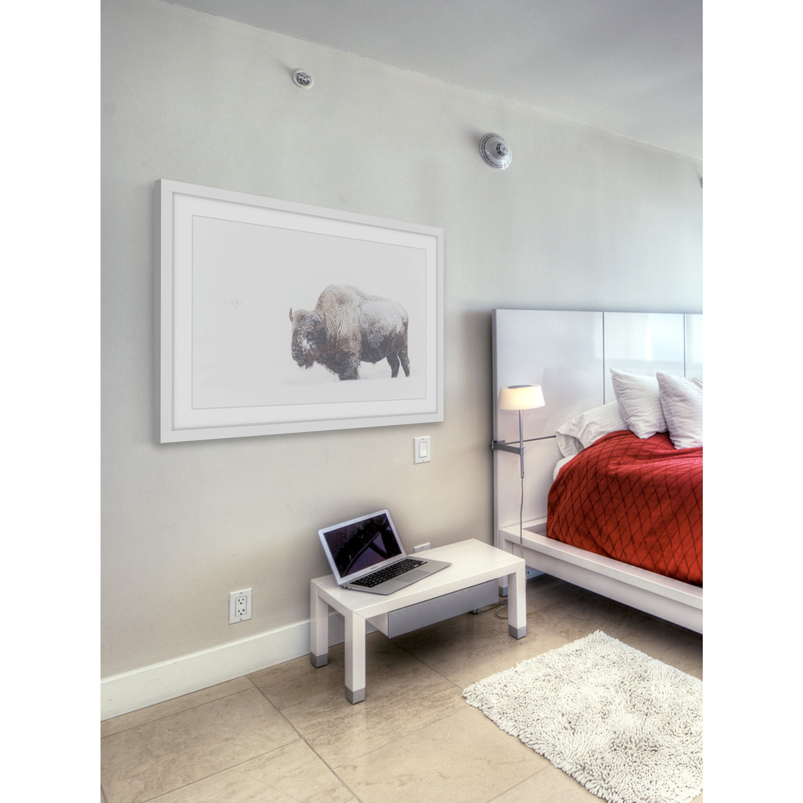 Marmont Hill "Icy Fur" Framed Painting Print
