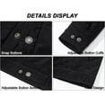 thumbnail image 5 of Men's New Corduroy Jacket, Lined Casual Loose Fit Trucker Coat with Multiple Colors Sizes S-XXL for Fall Winter, 5 of 6