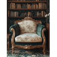 thumbnail image 1 of Qisvanset Framed Canvas Wall Art, 12x16 Inch Antique Chair Classic Living Room Wall Art, 1 of 5