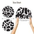 thumbnail image 2 of Black White Cow Print pattern Silk Bonnet for Sleeping Women Men, Adjustable Elastic Satin Bonnet Bonnet for Sleeping, Soft Similar Silk Curly Cuteness Hair Bonnet for Sleeping, 2 of 7