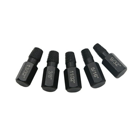 

GLFSIL 5Pcs Screw Nut Extractor Multi-Spline Hexagon Socket Bolt Removal Tool