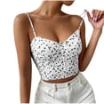 thumbnail image 2 of Wycnly Summer Saving Camisole for Women Tank Tops Women Going out Slim Spaghetti Strap Corset Cropped Top Trendy Floral Print Sleeveless Tee Shirts Ladies Sleeveless Shirt, 2 of 6