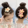 thumbnail image 3 of Horquilla de flores, tocado de bebé fresco, accesorios para el cabello de flores para niños, no dañan el cabello, clip BB, clip de flequillo de niña, tocado, 3 of 6
