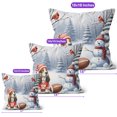 thumbnail image 4 of Hello Winter Basset Hound Football Snowman Welcome Snowy Morning Pillow Cushion Double Sided Bassets Dog Breed Lovers Gifts Idea Throw Pillow - 01012, 4 of 4